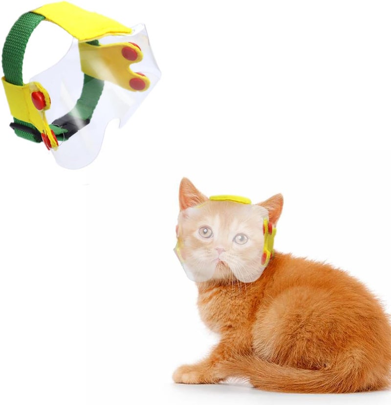 vomvomp Cats Visor Cats Eye Protection Eye Covering Wounds Protector for Cat Small Cats Puppy Eyes Prevent Touch Dirt Wind Sun - Image 1